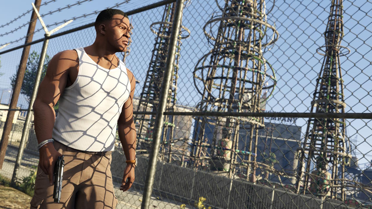 Grand Theft Auto V : La guerre des gangs à Los Santos.