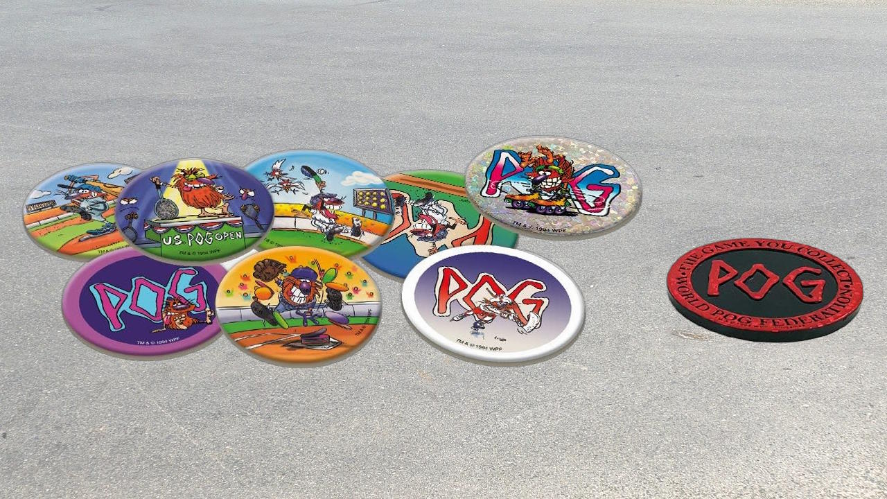 Les pogs ont envahie les cours de récré dans les années 90.