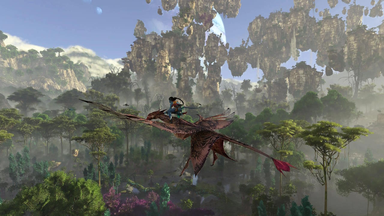 Avatar: Frontiers of Pandora permet de voler à dos d'Ikran. L'exploration en devient encore plus intense !