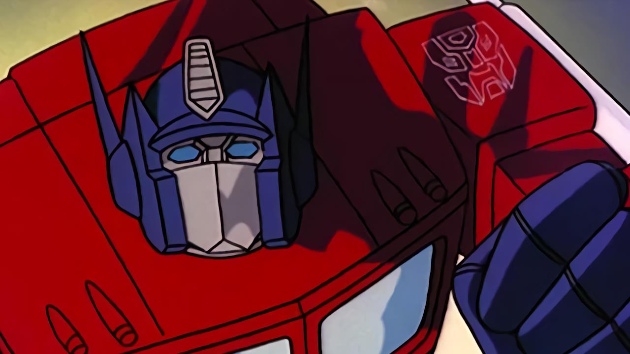 Optimus Prime dans la série animée Transformers des années 80.