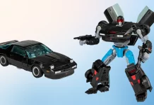 Knight Rider x Transformers : K.I.T.T., la voiture de K2000 qui se transforme en robot.