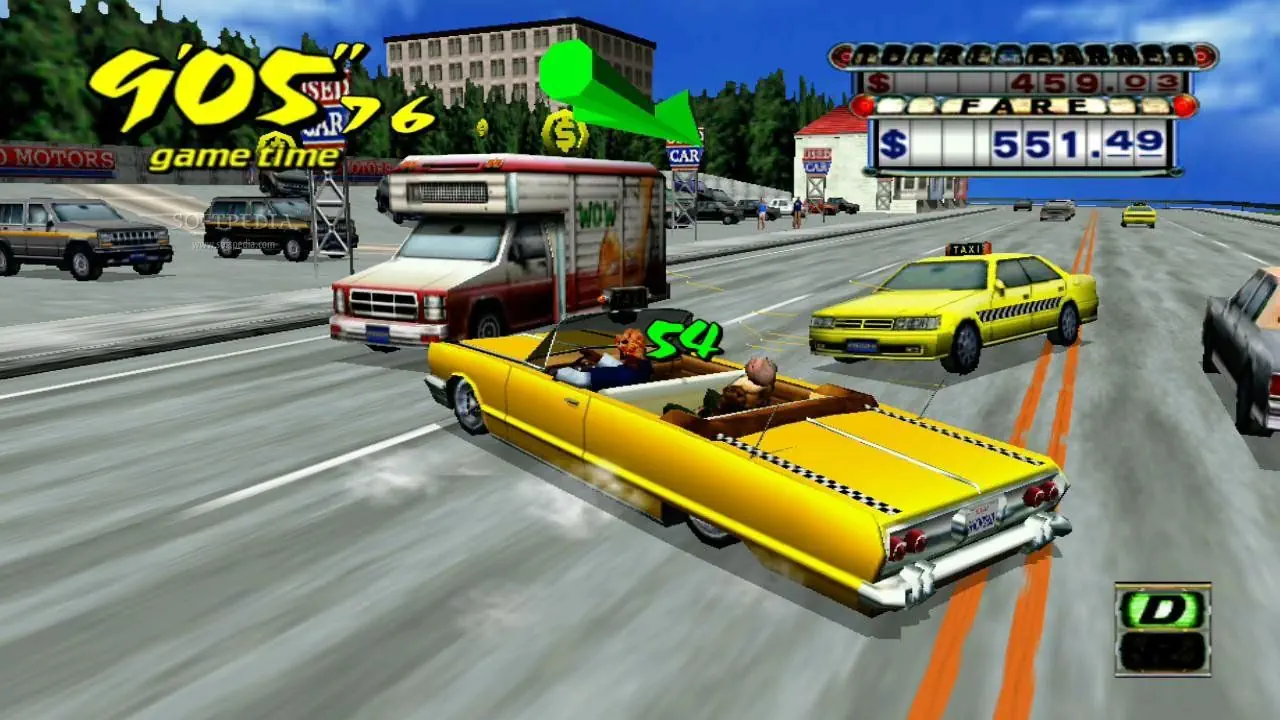 La console Dreamcast de SEGA accueillera l'excellent jeu de course Crazy Taxi.