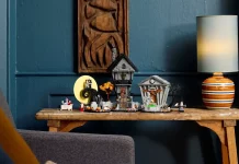 Le set LEGO Ideas L'Étrange Noël de Monsieur Jack reprend des décors issus du film.