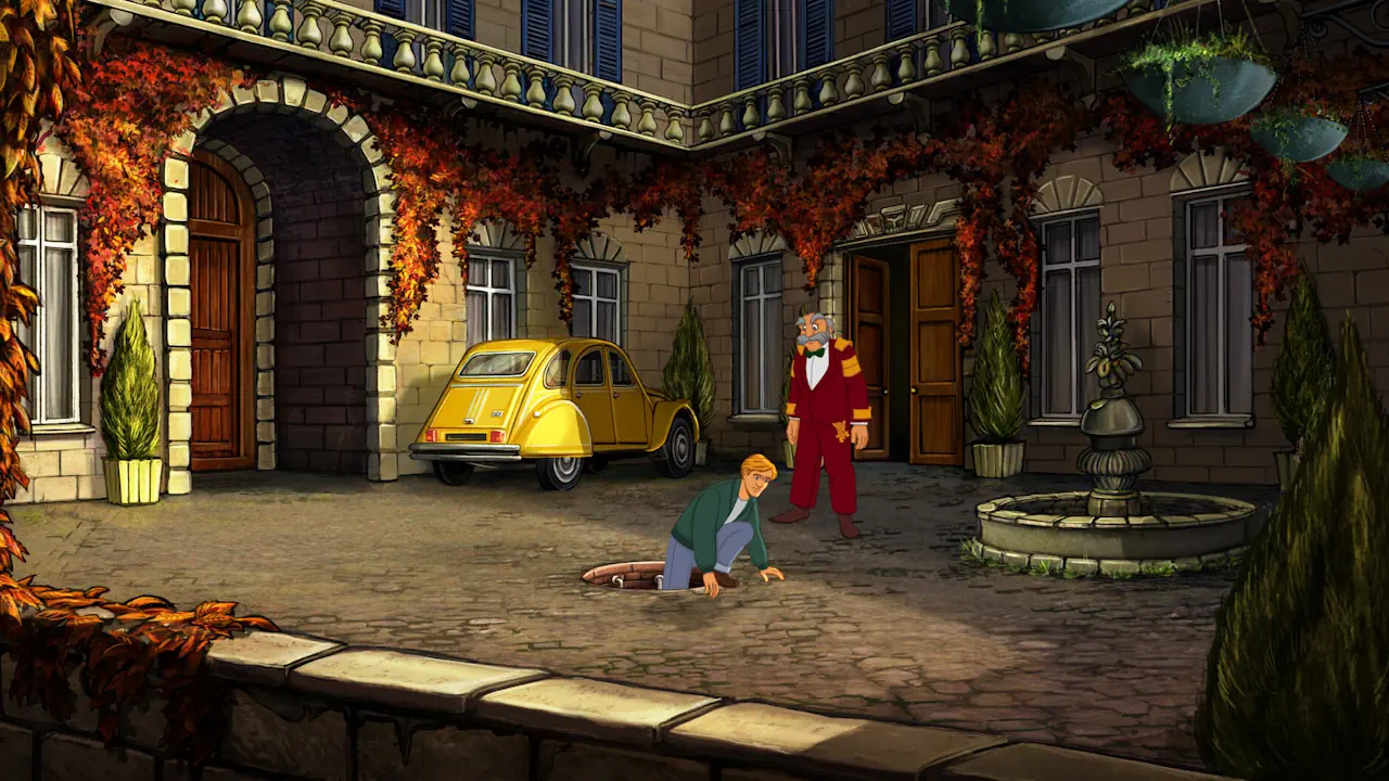 Les décors de la version 2024 de Broken Sword: Shadow of the Templars ont été améliorés et upscalés.