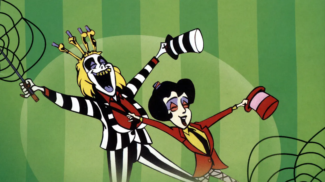 Régulièrement dans cette série animé, Lydia Deetz et Beetlejuice interprètent des chansons.