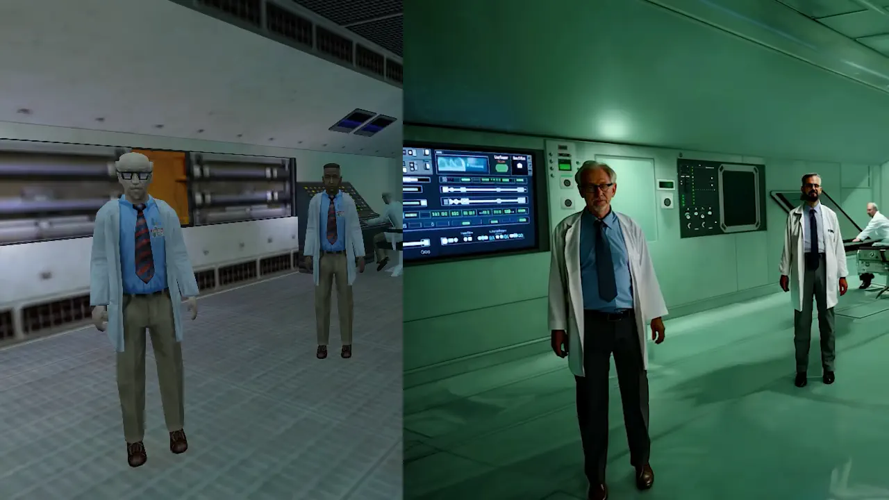 Grâce à l'intelligence artificielle, le jeu Half Life a été remastérisé avec un rendu photoréaliste.