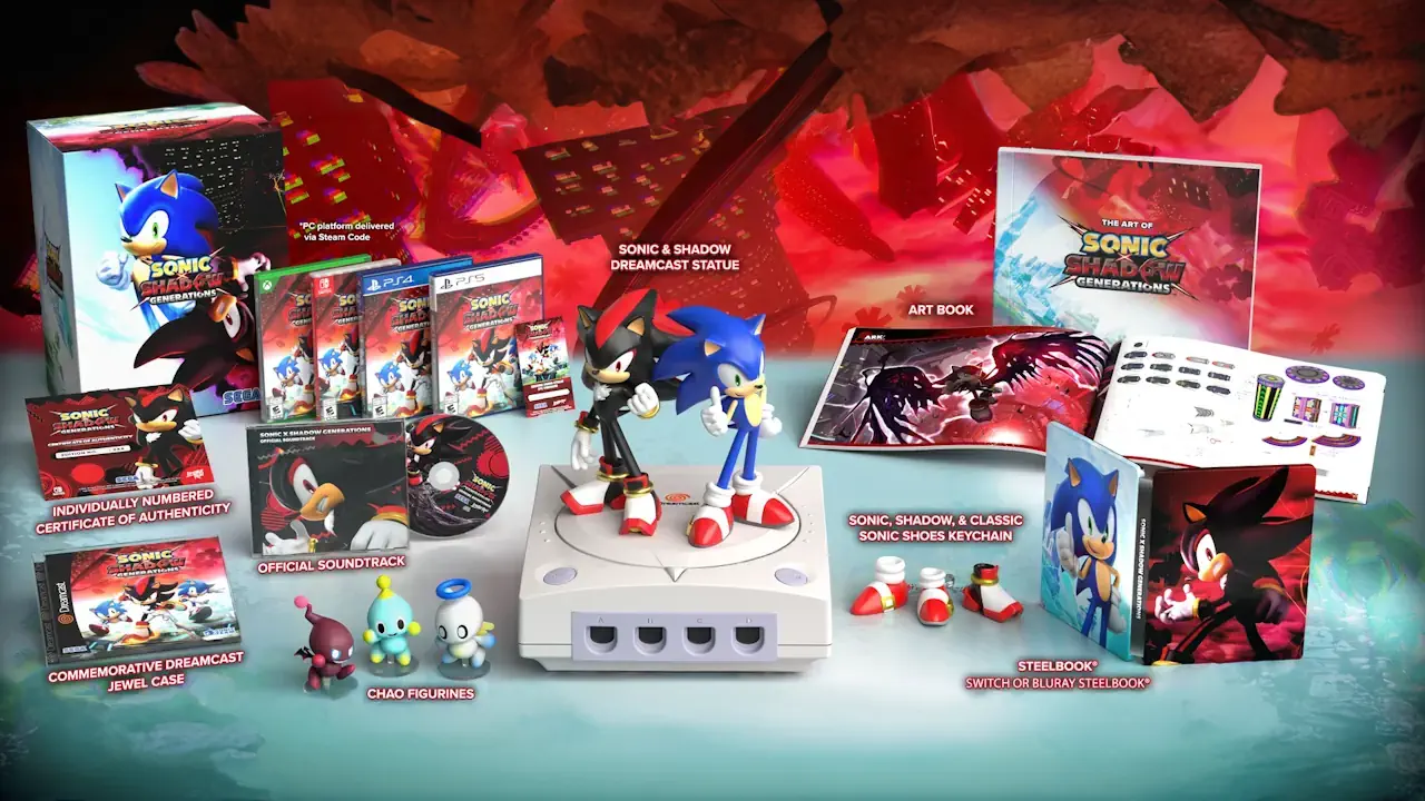 L'édition collector de Sonic X Shadow Generations contient de nombreux goodies !