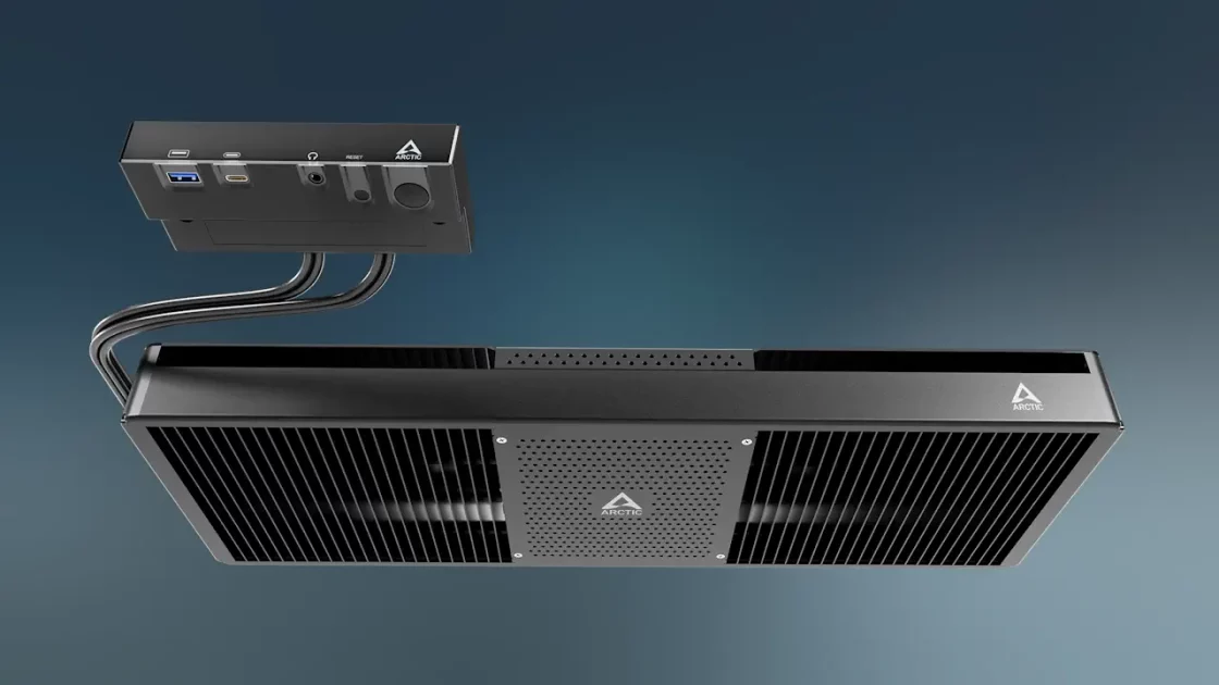 Arctic Cooling Senza Under Desk PC, un ordinateur sans ventilateur qui se place sous le bureau.