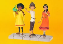 Les figurines Tao, Esteban et Zia chez La Marque Zone.