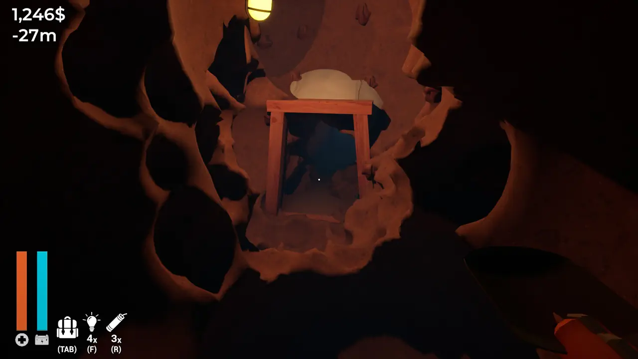 À force de creuser dans A Game About Digging A Hole, on découvre des secrets, incitants à l'exploration.