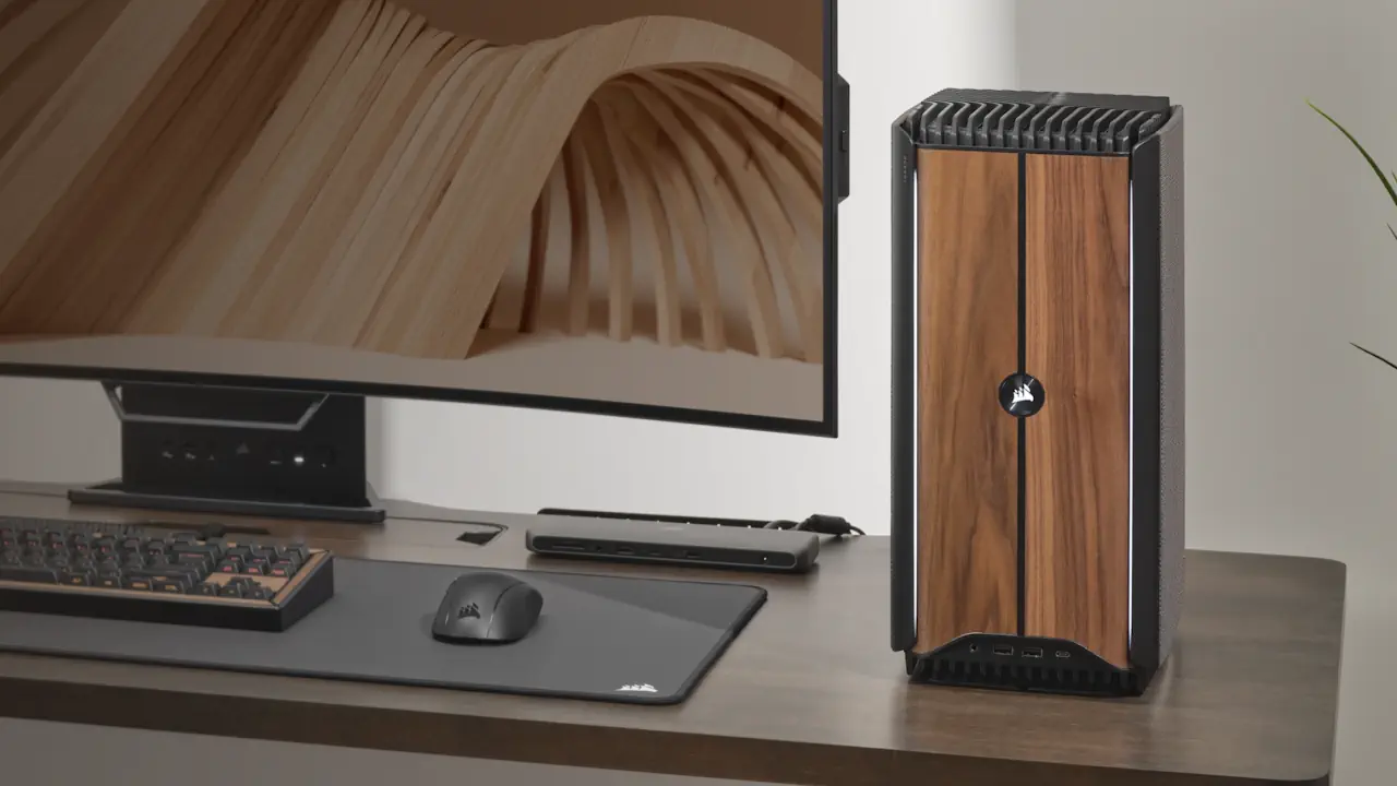 En bois de noyer, le PC gamer Corsair ONE i500 offre performances et design.
