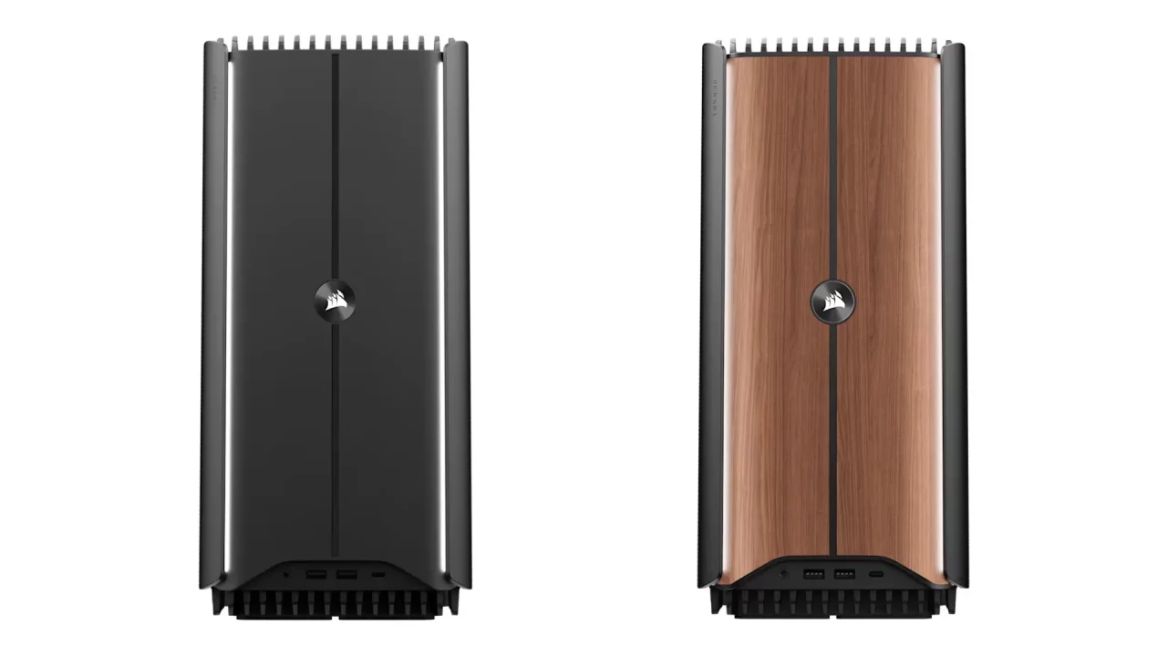 Le PC gamer Corsair ONE i600 se décline en deux coloris : Metal Dark et Wood Dark.