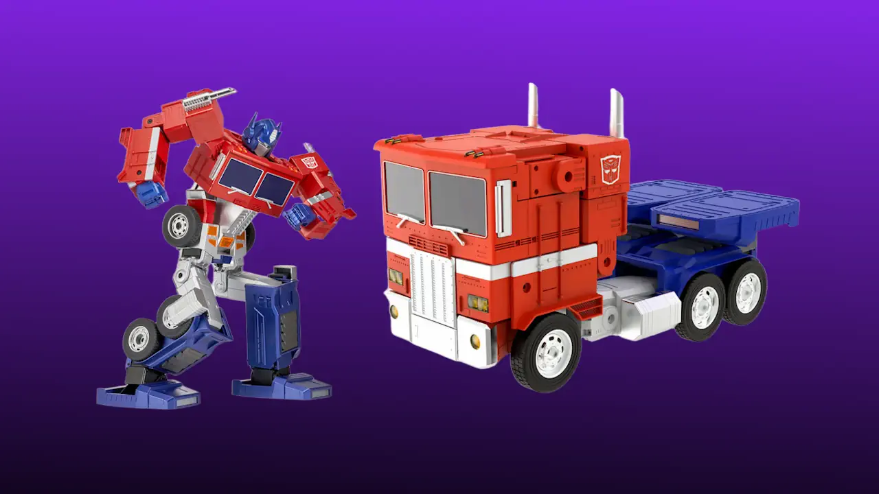 Le robot transformable Robosen Flagship Optimus Prime.