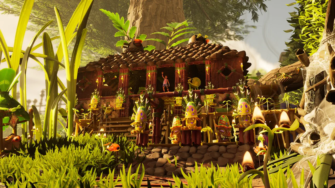 Le jeu Grounded 2 permet de réaliser des contructions afin de survivre.