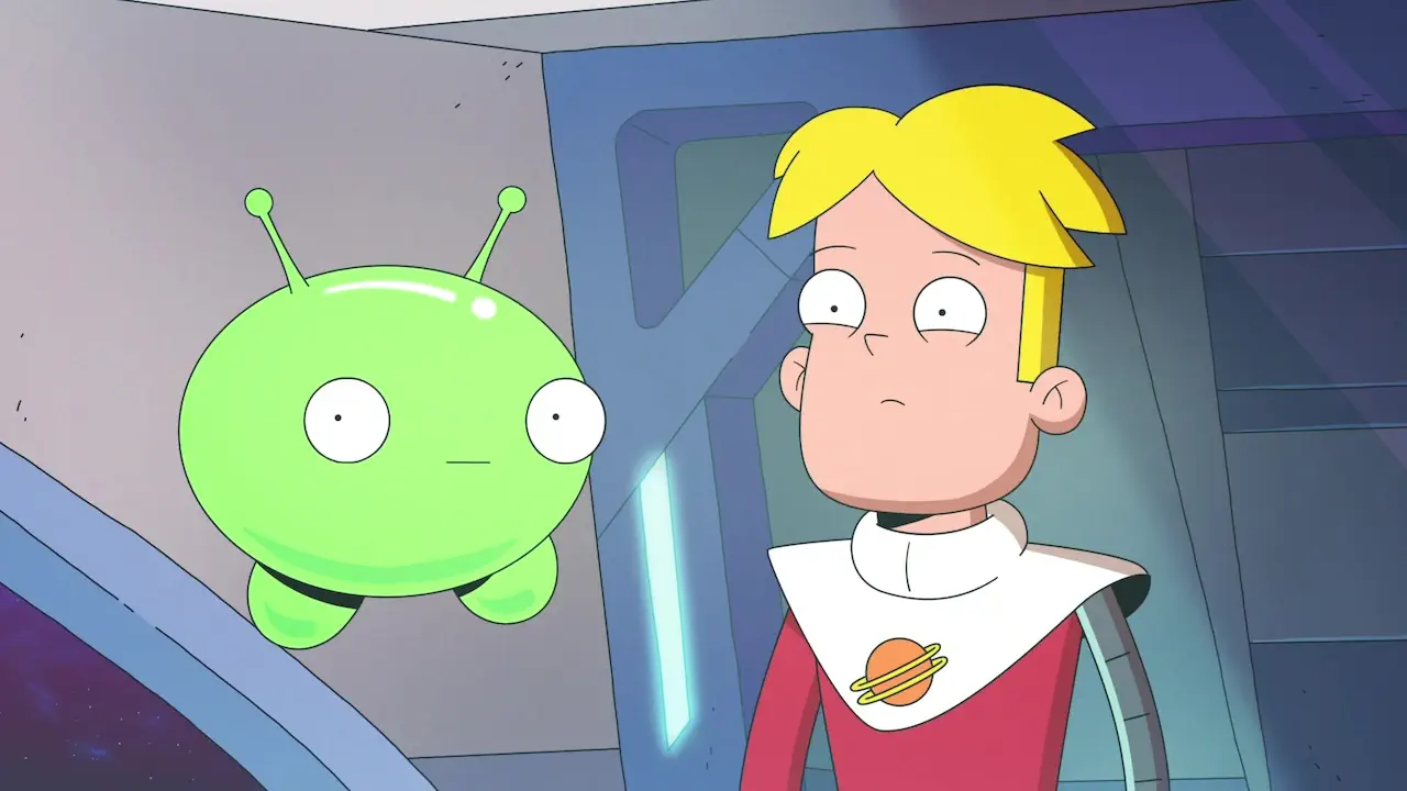 Gary Goodspeed, héros sensible et maladroit de Final Space, évolue grâce à son lien avec Mooncake, créature surpuissante mais attachante. Leur relation incarne le cœur émotionnel d’une série où humanité et pouvoir s’entrelacent.