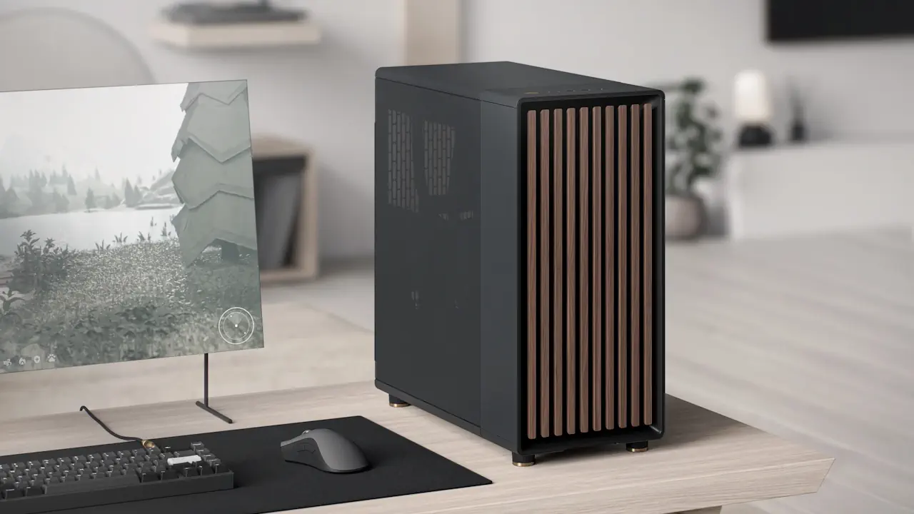 Avec sa façade en véritables lamelles de bois, le Fractal Design North s’impose comme un objet déco à part entière. Son design naturel et épuré lui permet de s’intégrer avec élégance dans un intérieur moderne.
