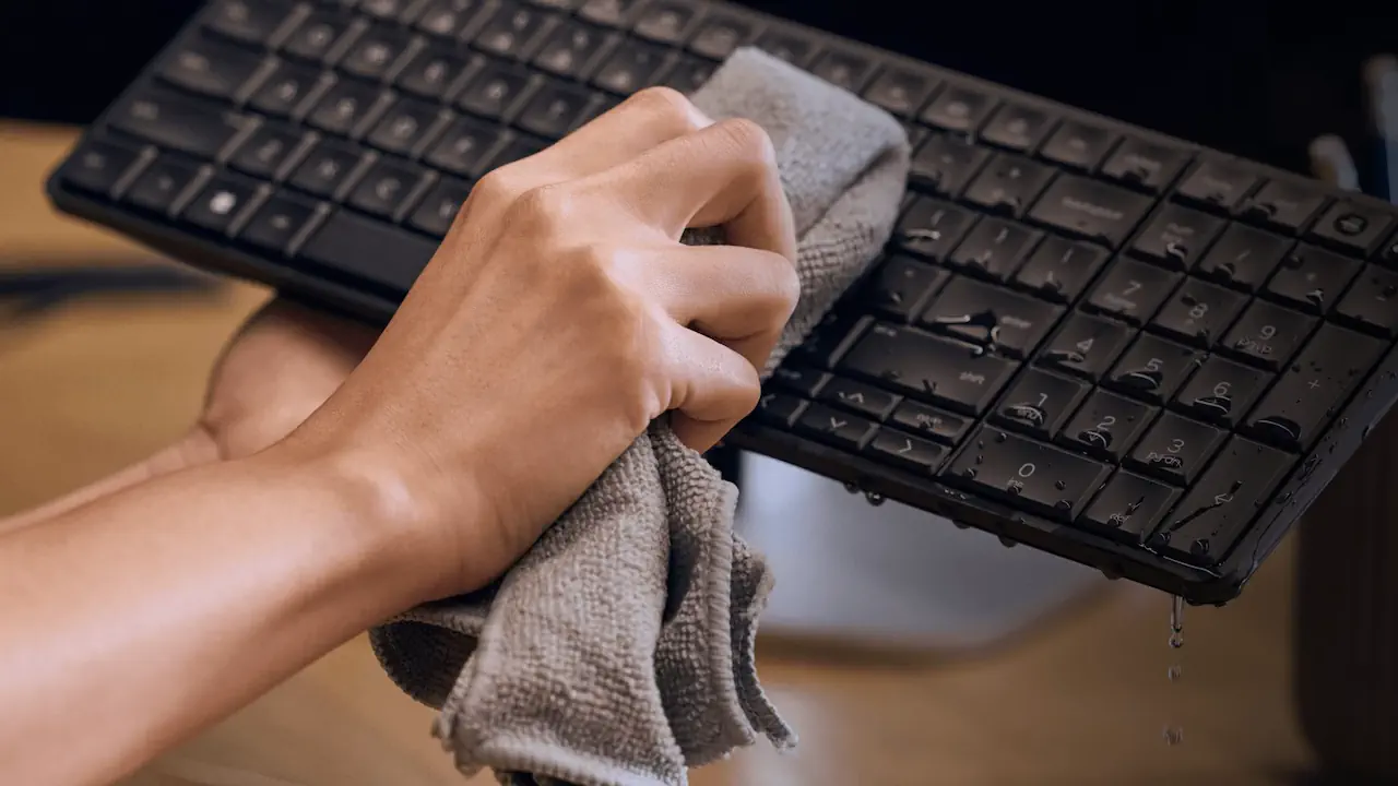 Le HP EliteBoard G1a Next Gen est conçu pour résister aux éclaboussures et se nettoyer facilement. Un atout de robustesse idéal pour les environnements de travail exposés ou partagés.