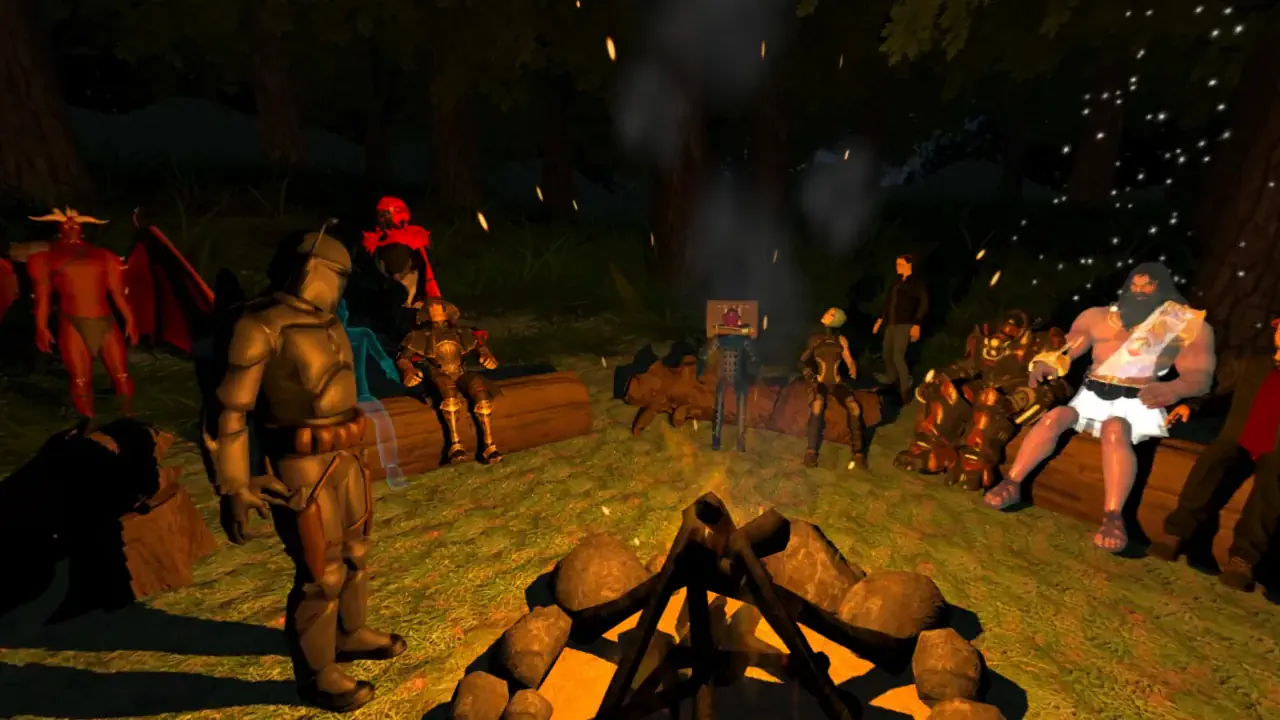 Sorti en 2017, VRChat prolonge l’héritage du Web 3D en intégrant la réalité virtuelle et des mondes créés par les utilisateurs. Il renouvelle l’interaction sociale en ligne avec une immersion accrue et une forte liberté d’expression corporelle.