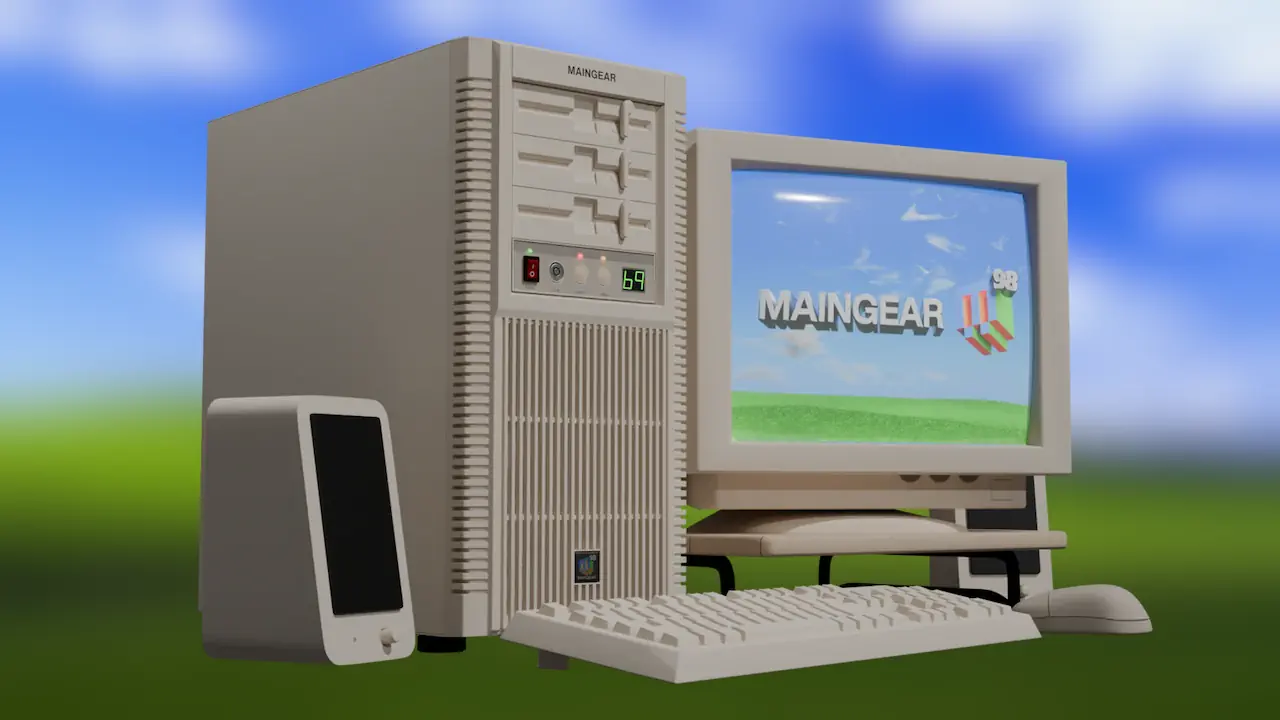 Le PC Sleeper Retro98 de Maingear décline son look rétro en plusieurs configurations modernes, du duo Intel Core Ultra 7 265K et RTX 5070 jusqu’aux versions Ryzen 7/9 X3D avec RTX 5090. Chaque modèle conserve l’esthétique années 90 tout en offrant des performances adaptées au jeu en 1440p, 4K et ray tracing avancé.