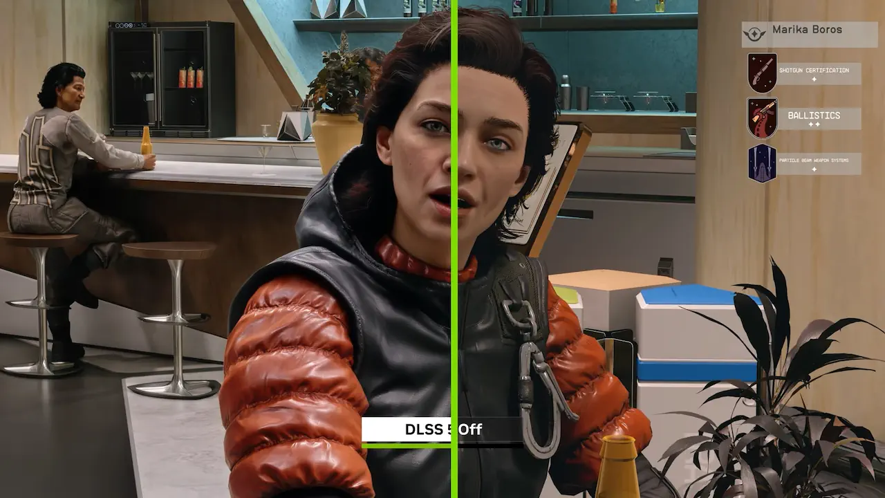 Le DLSS5 altère fortement la direction artistique des jeux en transformant ambiances, textures et visages. Cette réinterprétation par l’IA donne parfois un rendu artificiel, voire dérangeant.