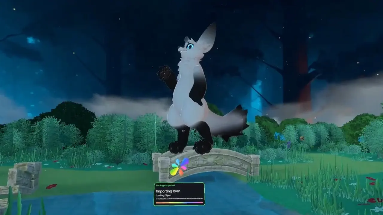 Resonite permet de personnaliser et modifier ses avatars directement dans l’environnement VR grâce aux outils intégrés de la plateforme. Les utilisateurs peuvent non seulement changer l’apparence de leur avatar, mais aussi y ajouter des fonctionnalités interactives et des systèmes personnalisés.